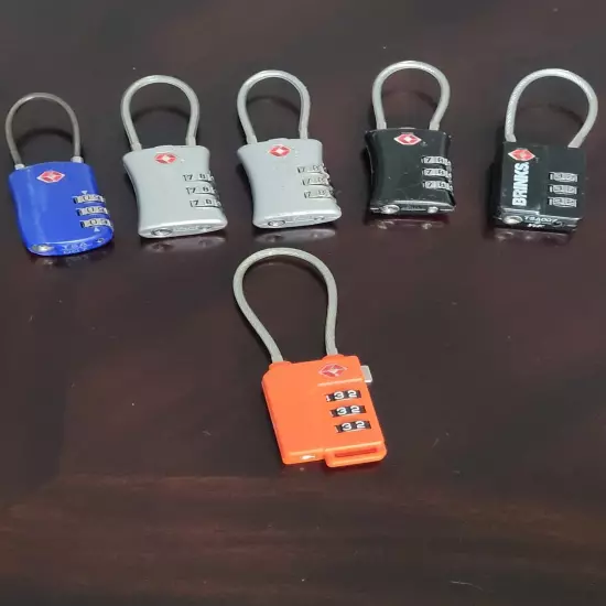 6-TSA Locks combination cable locks 