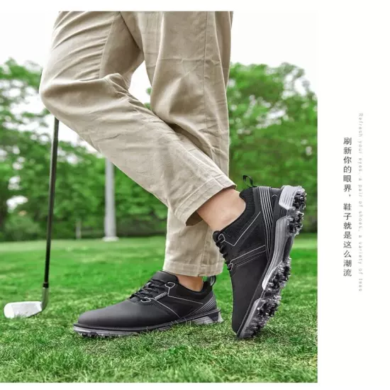 Professional Golf Shoes Spikes Men's Comfortable Outdoor Golfers Walking Shoes