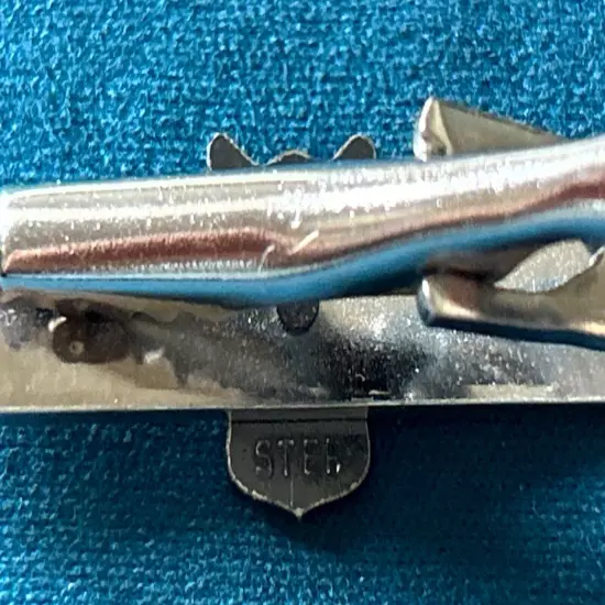 Vintage Sterling Military Tie Clip