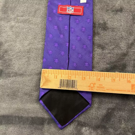 Minnesota Vikings Necktie Mens Purple Geometric 56” Formal Work NFL Ralph Marlin