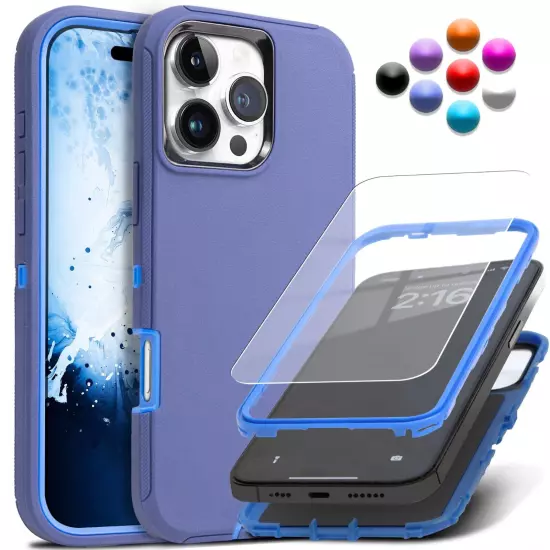 Shockproof Heavy Duty Case For iPhone 16 15 14 Plus 13 12 11 Pro Max Rug Cover