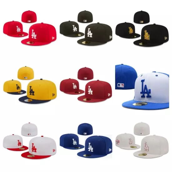 Los Angeles Dodgers Fitted Hat Cap 2024 MLB Fashion Baseball Cap Unisex