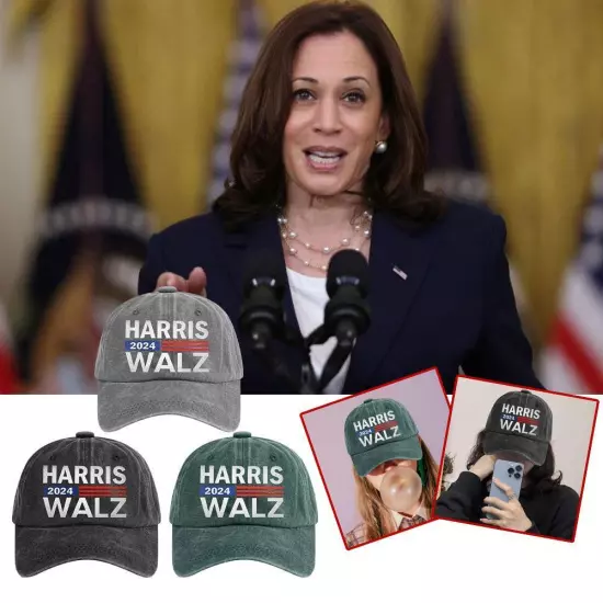 Kamala Harris Tim Walz Hat (Embroidered Dad Cap) Harris Walz 2024-