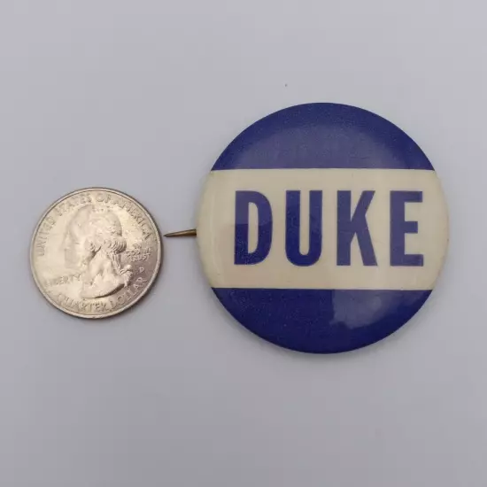 Vintage Duke University Pinback Button College Sports North Carolina Souvenir