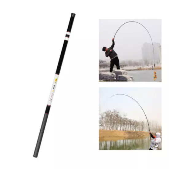 Carbon Fiberglass Fishing Rod Telescopic Hand Pole 2.7-7.2M Spinning Rod