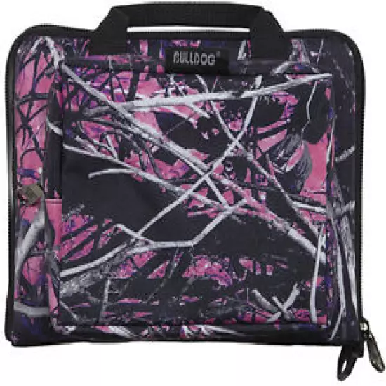 Bulldog BD915MDG Mini Range Bag Nylon 11"x7"x2" Water-Resistant Muddy Girl Camo