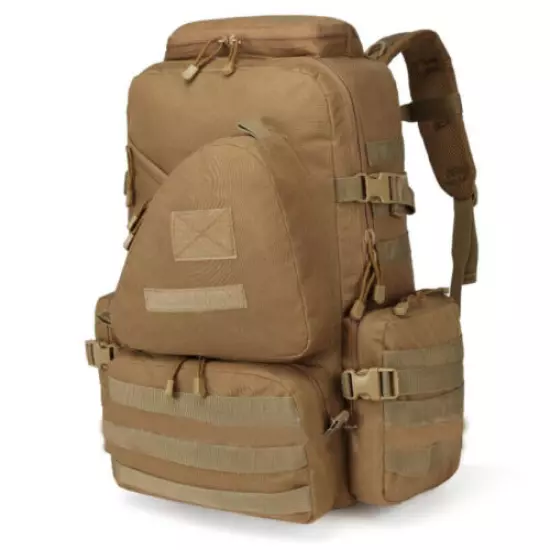 45L Outdoor Military Molle Tactical Backpack Rucksack Camping Bag Travel Hiking