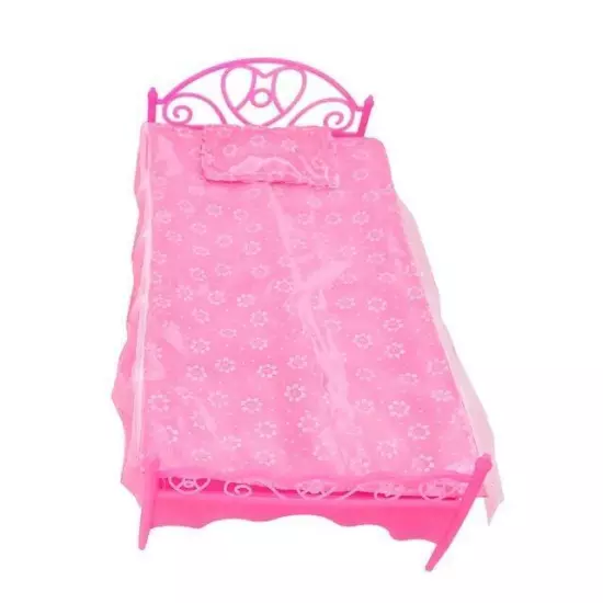 Barbies Doll House Furniture Bed Table Chair Plastic Cleaning Tools for 11.8inch