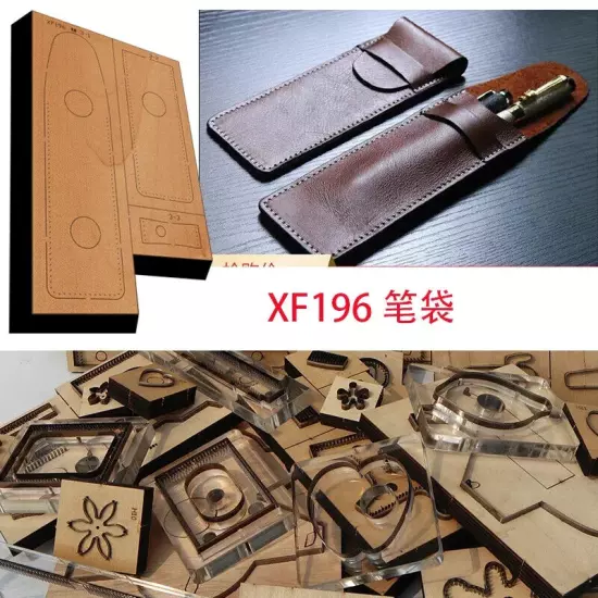 New Japan Steel Blade Wooden Die Pen Bag Leather Craft Punch Hand Tool Cut