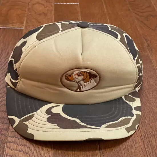 Duck Bay Mens Cap Hat Vintage 1980's Buck Hunting Camo Cap Insulated Snapback