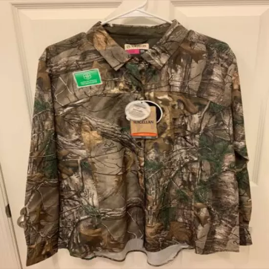 NWT Women's Magellan Eagle Pass Delux Long Sleeve Camo Shirt Realtree Xtra