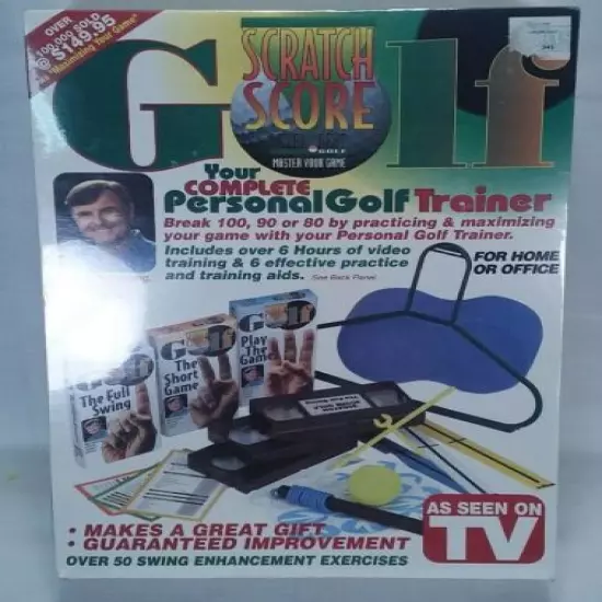 AS SEEN ON TV Scratch Score Complete Personal Golf Trainer New Vintage BNIB