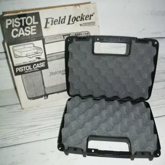 Black Woodstream Field Locker Gun Ammo Storage Lockable Pistol Case