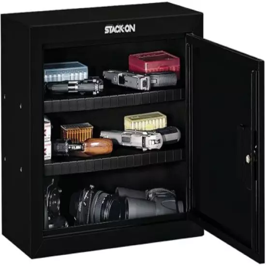 Gun Safe Cabinet 18 Inch Storage Valuables Ammo Handgun Knife Pistol Lock Rack