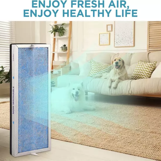 Air Purifier For Home Large Room HEPA Washable Filter Air Cleaner Smoke Odor Pet