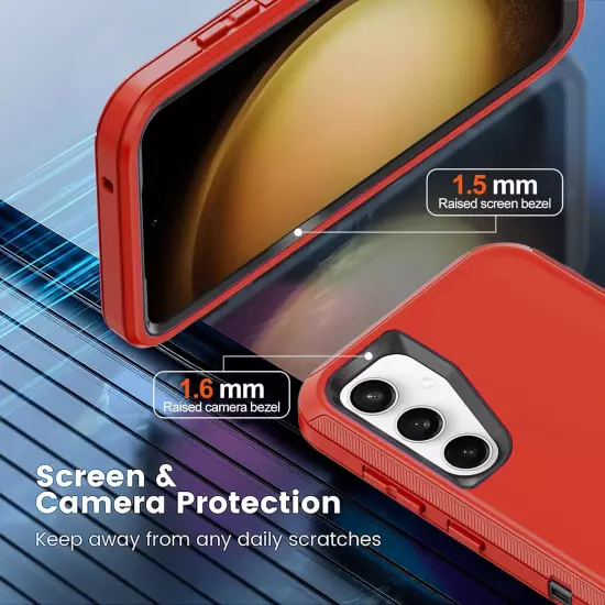 For Samsung Galaxy S23 Ultra/S22/FE/Plus Case Phone Cover Shockproof+Screen Glas