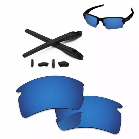 Lensology Polarized Replacement Lenses & Kit For-Oakley Flak 2.0 XL OO9188 - Opt