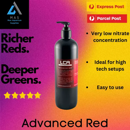 LCA Advanced Red Premium Liquid Fertiliser Aquatic Fish Tank Shrimp Live Plants