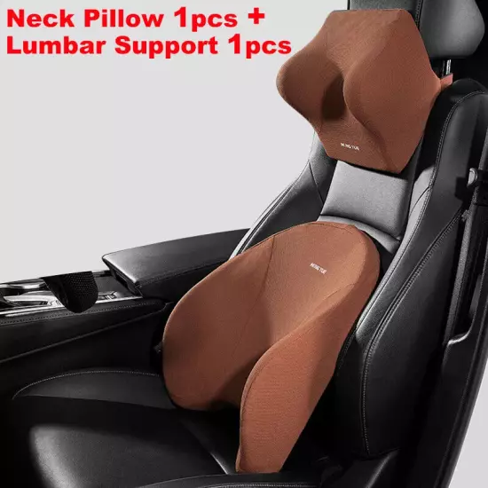 Car Headrest Lumbar Support Neck Pillow Support Cushion Back Support Car Supplie