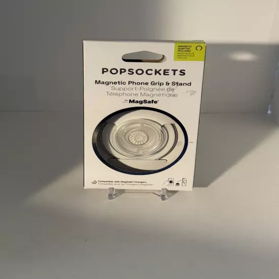 PopSockets PopGrip Cell Phone Grip & Stand for MAGSAFE Clear NEW!