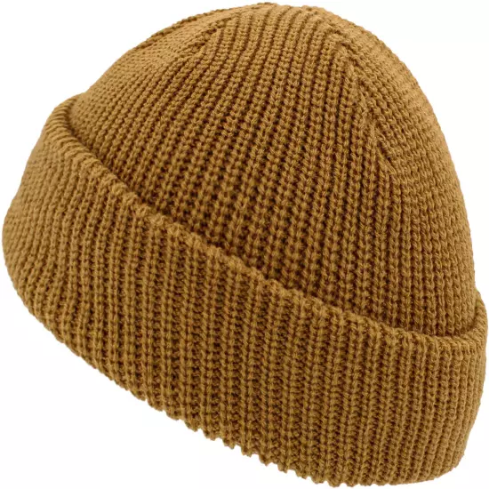 Warm Winter Knit Cuff Beanie Cap Fisherman Watch Cap Daily Ski Hat Skully