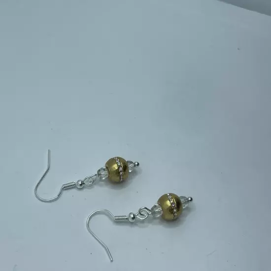 Brighton Antalya Gold Beads Contempo Chic Crystals Versatile Custom Earrings