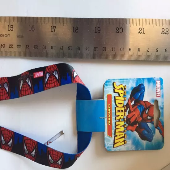 Amazing Spiderman Lanyards Blue Marvel Key Lot of 3