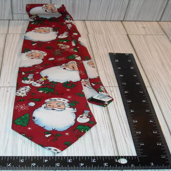 RARE HALMARK SPECIAL TIES SANTA CLAUSE CHRISTMAS TIE MAN FROSTY THE SNOWMAN 