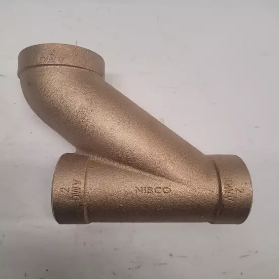 Nibco 812 2"x2"x2" DWV Long Turn Tee WYE Cast Bronze