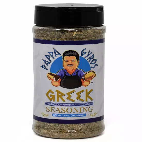 Pappa Gyros All Purpose Greek Seasoning Blend No MSG | Large Shaker 7.5 Oz | ...