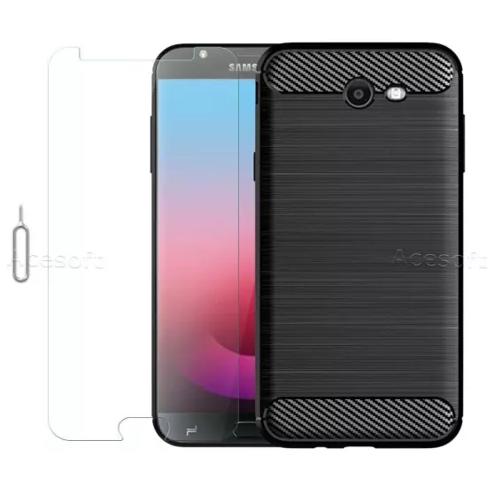 Clear Screen Protector Shockproof Case Skin for Samsung Galaxy J7 Sky Pro S727VL