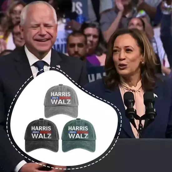 Kamala Harris Tim Walz Hat (Embroidered Dad Cap) Harris Walz 2024-