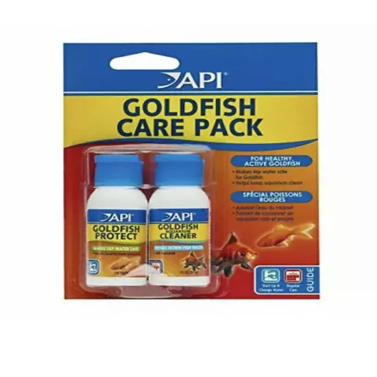 Lot Of 2 API Goldfish Care Pack Quick and Easy Healthy Active Goldfish Care