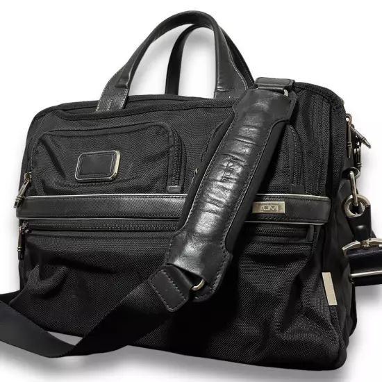 Tumi Nylon Leather 2Way Business Bag Black