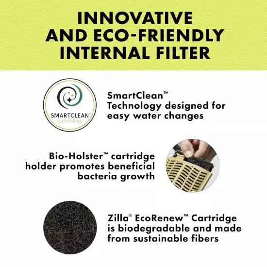 Aquatic Reptile Internal Filter with SmartClean Technology, for Turtles and A...