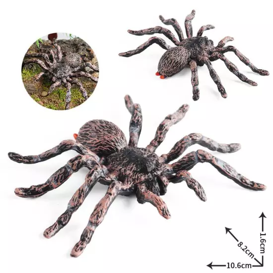 Realistic Plastic Spider Fake Insect Trickys Prank Joke Toys Halloween Props`