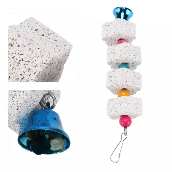 Bird Chewing Toys Bird Beak Grinding Stone for Parrots Hamsters and Other Small