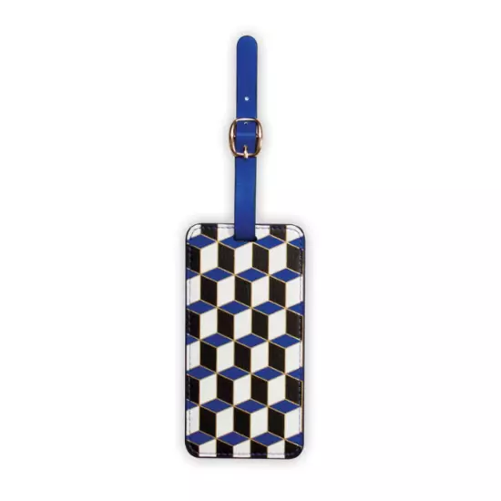 Jonathan Adler passport cover luggage tag travel set blue Versailles chic luxury