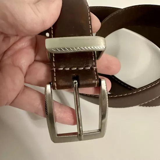 PGA Tour Brown Belt Size 44 Silver Accents