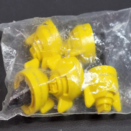 5 Pack Of Hypro Ultra-Lo Drift Yellow Polymer Spray Tip FC-ULD-120-02