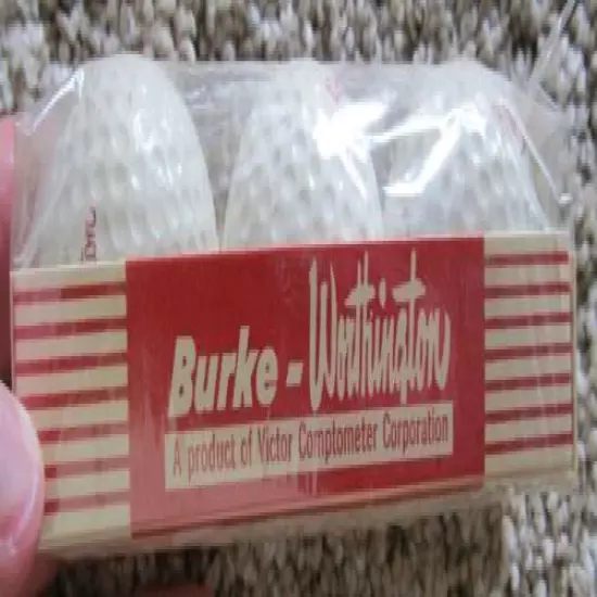 COLORFUL SLEEVE OF 3 OLDER UNUSED BURKE-WORTHINGTON FLOATER GOLF BALLS 1960'S