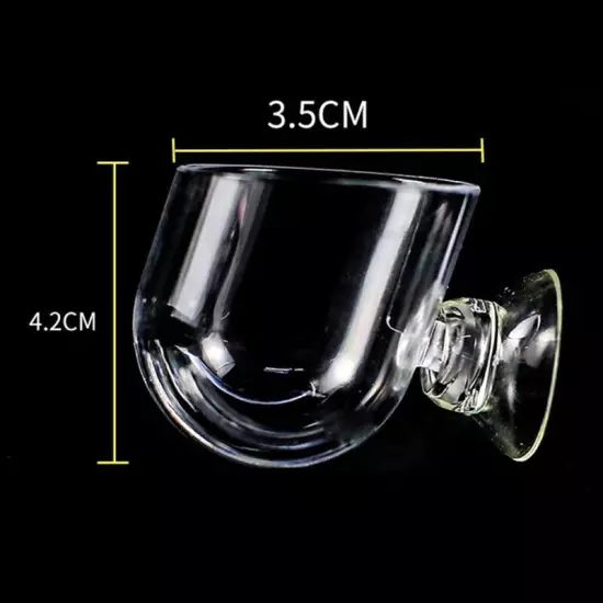 Aquarium Decor Hanging Fish Tank Mini Glass Pot Water Potted Planting Cup;zo Sn