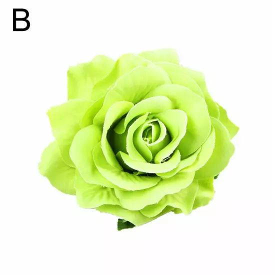 Artificial Rose Flower Hairpin Wedding Bridal Brooch Womens Hair Clip Headwear