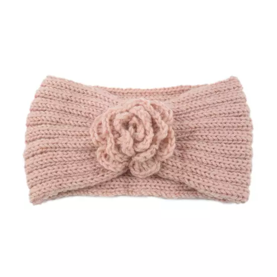 Women's Camellia Knitted Headband Stretch Hair band Head Wrap Soft Ear Warmers