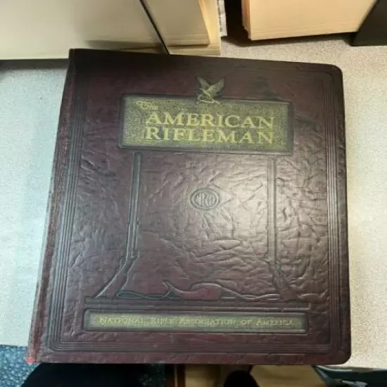 1981, 1984 THE AMERICAN RIFLEMAN NRA MAGAZINE BINDER, 12 ISSUE