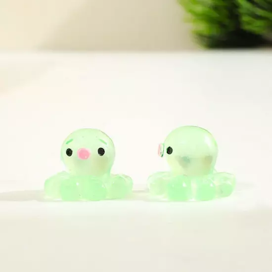 Cartoon Mini Octopus Luminous Toys Fish Tank Aquarium Decoration Accessories Sn