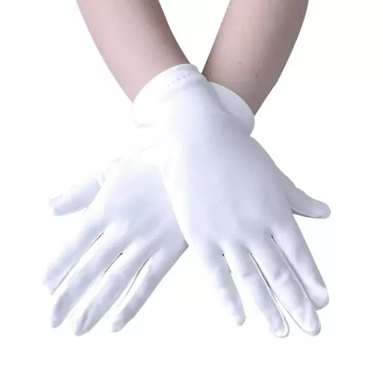 Women Satin Warm Gloves Full Finger Gloves Wedding Prom Costume 15 Colors