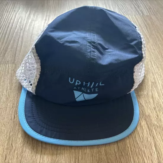 BOCO Gear Ultra Light 5 Panel Cap Uphill Athlete Blue Running Mesh Quick Dry OS