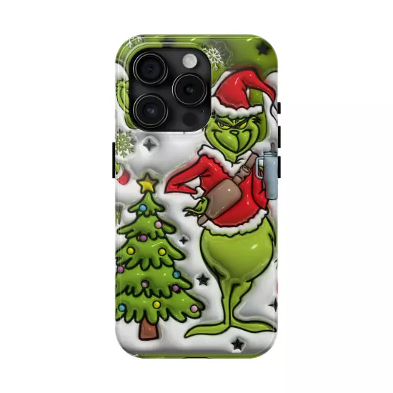 Grinch Tough Phone Cases Samsung S20 S21 S22 S23 Iphone 15 14 13 12 11