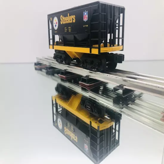 RAIL KING - M.T.H NFL PITTSBURGH STEELERS ORE CAR #30-4177A - BNIB - NEVER RUN